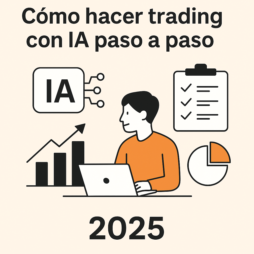 Portada de Cómo hacer trading con una IA paso a paso (Guía 2025)
